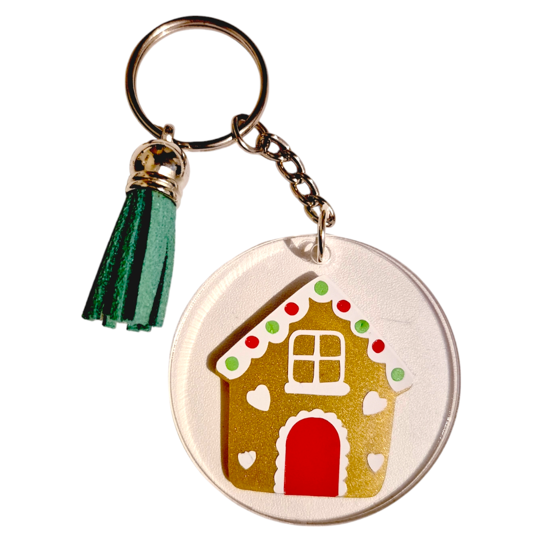 Gingerbread House - Keyring