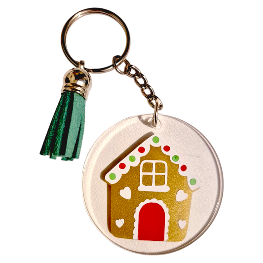 Gingerbread House Keyring