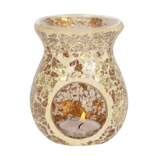 Small Gold - Crackle Glass Burner